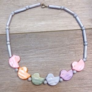 Vintage 80s style Easter necklace